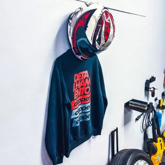Suporte para Capacete e Jaqueta de Moto Suporte para Capacete e Jaqueta de Moto