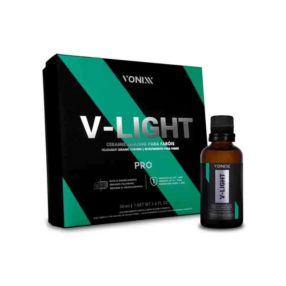 V-Light Pro Vonixx Vitrificador de Farol - 50ml  V-Light Pro Vonixx Vitrificador de Farol - 50ml